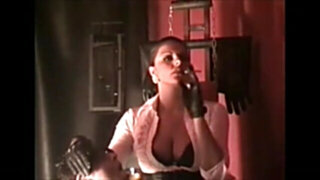 Half-T-Shirt dog neck corset up lady asmondena