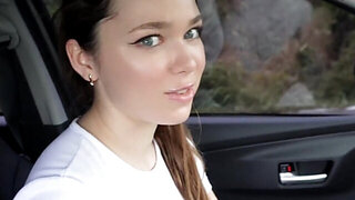Athletic brunette getting fucked by a huge member