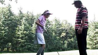 Golfer teen from Japan gets her pussy pounded silly