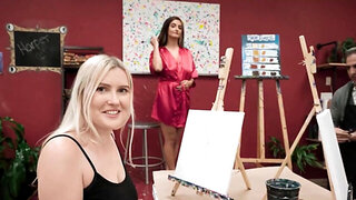 There's no better art class than art in hot fucking