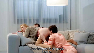 Dude eats old cunt and fucks her harder and harder