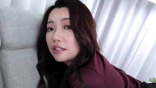 Erotic asian teen have vagina fingered and squirted