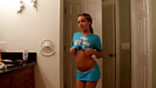 18yr old teenager chloe undressing and dancing nude