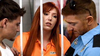 Lauren Phillips fucks a dude as another dude masturbates