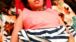 Small titted Indian slut spreads open after teasing fingers