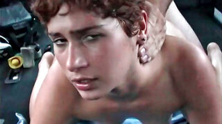 Horny amateur Latina gets fucked long and hard in a van