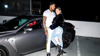 Tattooed PAWG with fake tities takes BBC in mouth, pussy, and ass