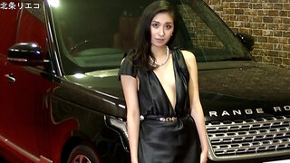 Slender Asian model has an adventure with a guy