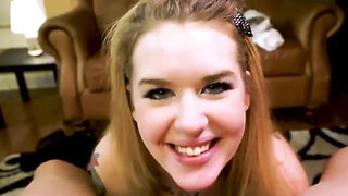 Blond-haired baddie wants to kiss dicks and get off