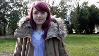 Redheaded cutie is ready to show us what she's got
