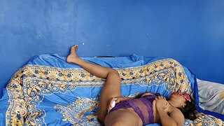 Indian brunette with chubby forms masturbates in a glorious solo