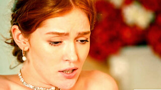 Gorgeous redhead switches from wild ride to hot anal