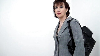 Mature lady connecting with a hard cock in a crazy vid