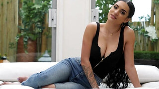 Sensational Latin girl gets to take his big dick deeper