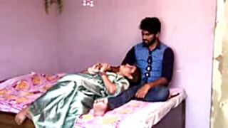 Satin Silk Saree Aunty Romance