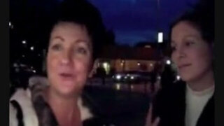 Hungarian Mother and not her Daughter Enjoy Each Other