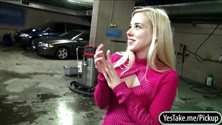 Sexy Eurobabe Ellen fucked in a car park