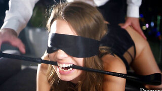 Hung DILF going all the way on a submissive brunette