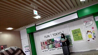 Fetish video of a Japanese pharmacist with a nice figure