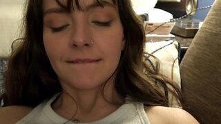 Sweet Serena Hill sucks and takes a huge dick in her twat