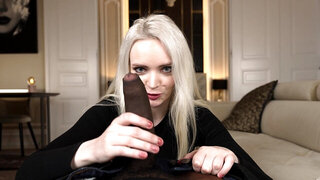 POV action with Amber Kawaii and a big black cock