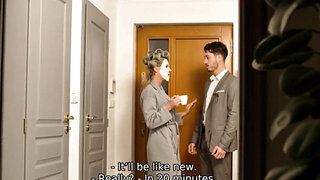 Victoria Nova and Alex Romero in a hot fetish video