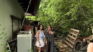 Lucky and unyielding dude fucking a crazy hot brunette