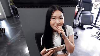 Diamond Franco looks hot as fuck while taking dick in public