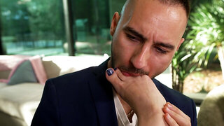 Lily Lou gives a rimjob and gets her feet worshipped