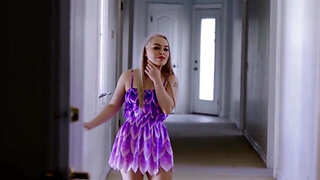 Stepdad is going to take care of a teeny tiny pussy