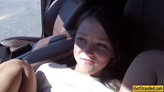 Hitchhiker Foxy Di got her anal fucked