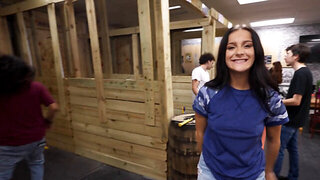 POV of a big booty starlet sneaking out with her lover