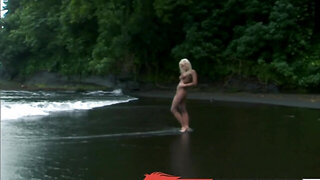 Blonde pornstar gets screwed on a beautiful island