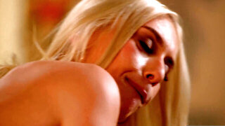 Athletic blonde with natural boobs enjoying a hard bang