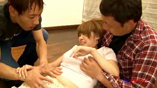 horny cheating wife threesome sex 01