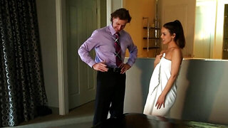 Teen hussy impresses stepdad with Nuru sex massage