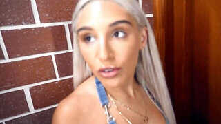 Cafeteria manager fucks the blonde whore in reverse cowgirl