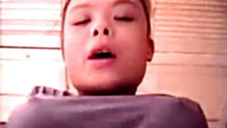 Super-Cute asian woman with ginormous breasts drilled