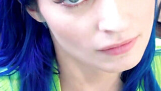 Girls with the sexiest eyes possible sucks dick in POV