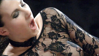 Male fingers and fucks wet twat of submissive wife