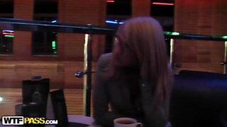 Crazy public fuck with a busty blonde