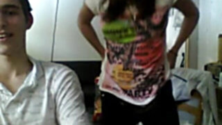 18yo french gal from toulouse display hooter-sling and panthy