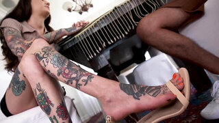 Inked whore Rocky Emerson gets fucked by Alex Jones