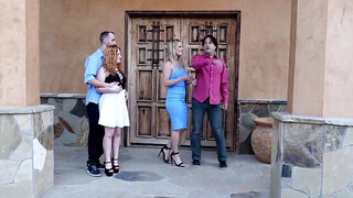 Two pretty women are going to get fucked by two dudes