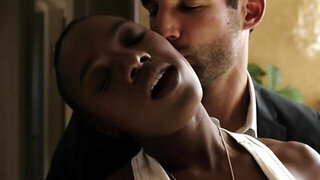 Sexual yin and yang by the Ebony girl and her white boyfriend