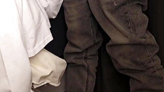 Playful teen swallows a huge hard wood before a pussy fuck