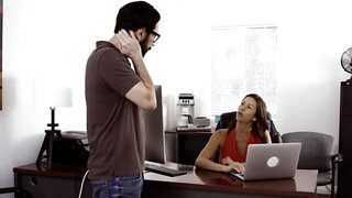 Businessman's wife makes love to him after a successful deal