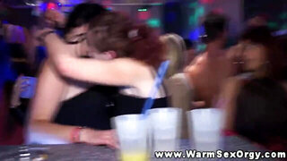 Unexperienced sluts at real party fucked