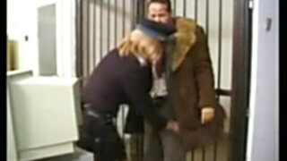 German arrested by a Hungarian police chick with lengthy fucks