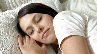 Zanna pulls her panties down to play with wet pussy